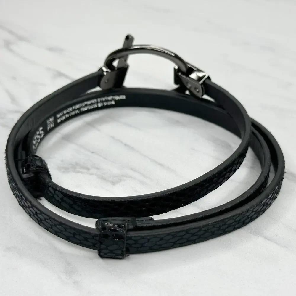 Express Snake Print Skinny Belt Small/Medium (S/M) ✨